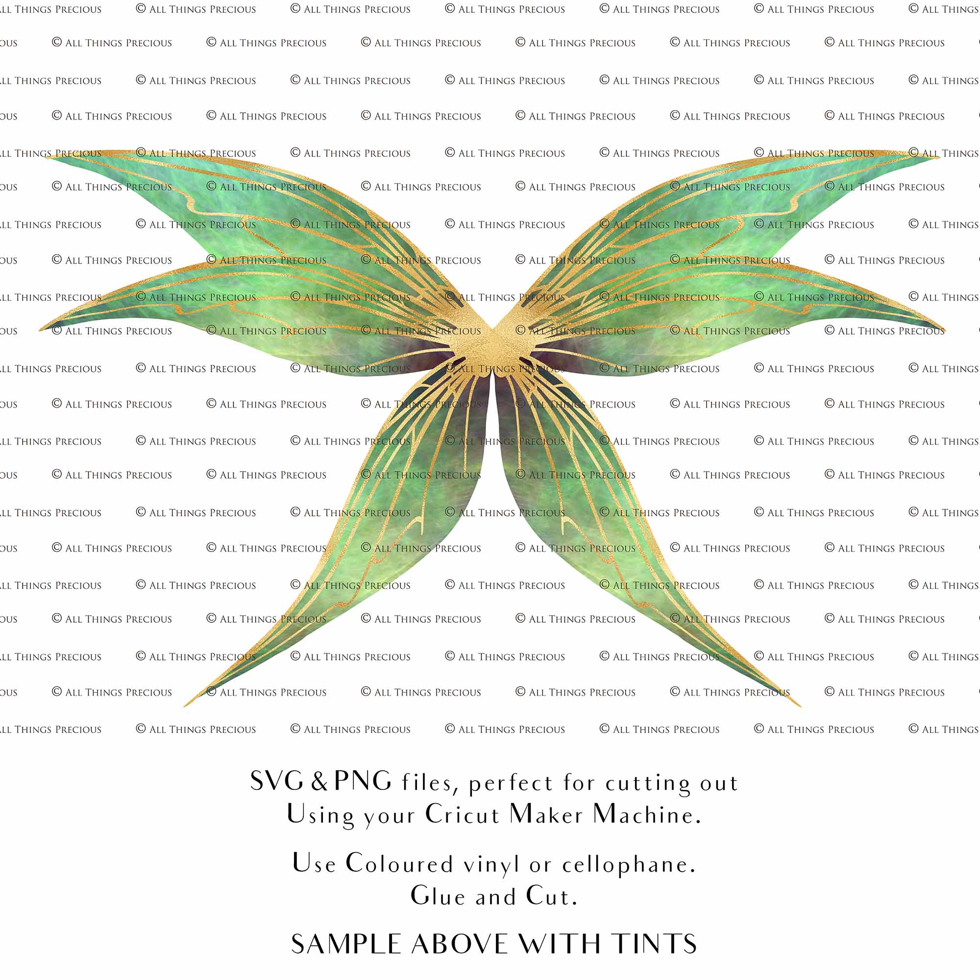 SVG & PNG Fairy Wing files for Cricut or Silhouette Cameo Cutting Machine. To create wearable fairy wings, in adult or children sizes. These are Individual Wing Pieces, for you to cut and assemble. This is a DIGITAL product.